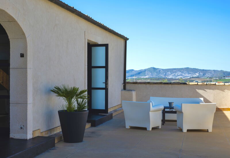 Villa Lanterna: Activities, Amenities, Balcony / Terrace / Patio, Building Exterior, Living Room, Pool, Room Detail, Spring, Summer