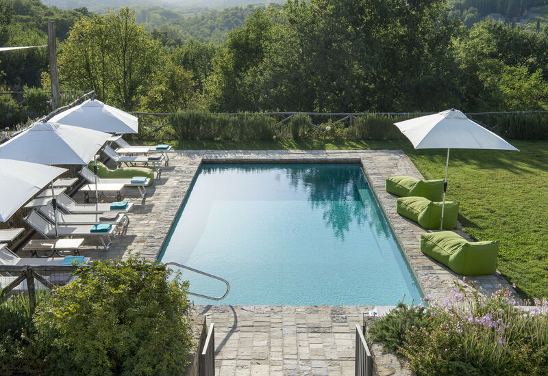 Villa Pianoro: Activities, Amenities, Balcony / Terrace / Patio, Building Exterior, Garden, Pool, Spring, Summer