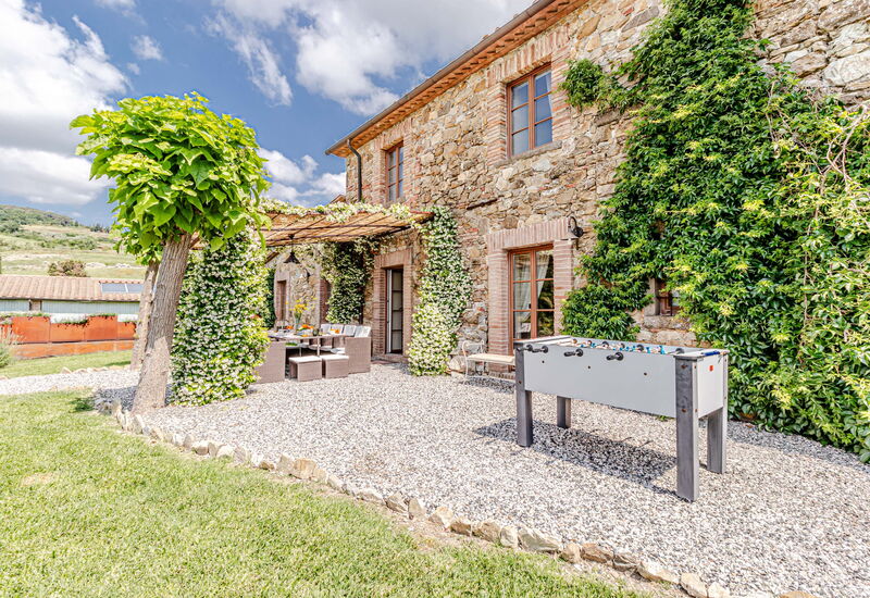 Villa Bolgheri: Activities, Amenities, Balcony / Terrace / Patio, Building Exterior, Garden, Hot Tub, Main Entrance, Outdoor, Pool, Room Detail, Scenic View, Spring, Summer, Wellness