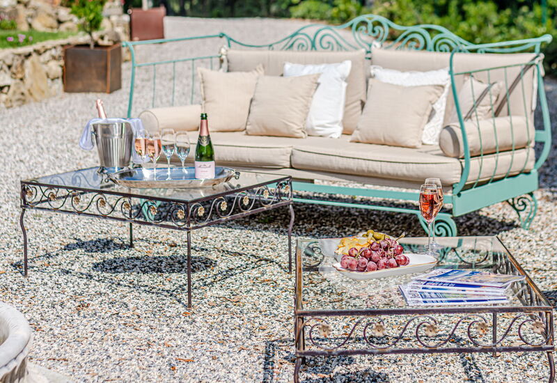 Villa Bolgheri: Activities, Amenities, Balcony / Terrace / Patio, Building Exterior, Garden, Hot Tub, Main Entrance, Outdoor, Pool, Room Detail, Scenic View, Spring, Summer, Wellness