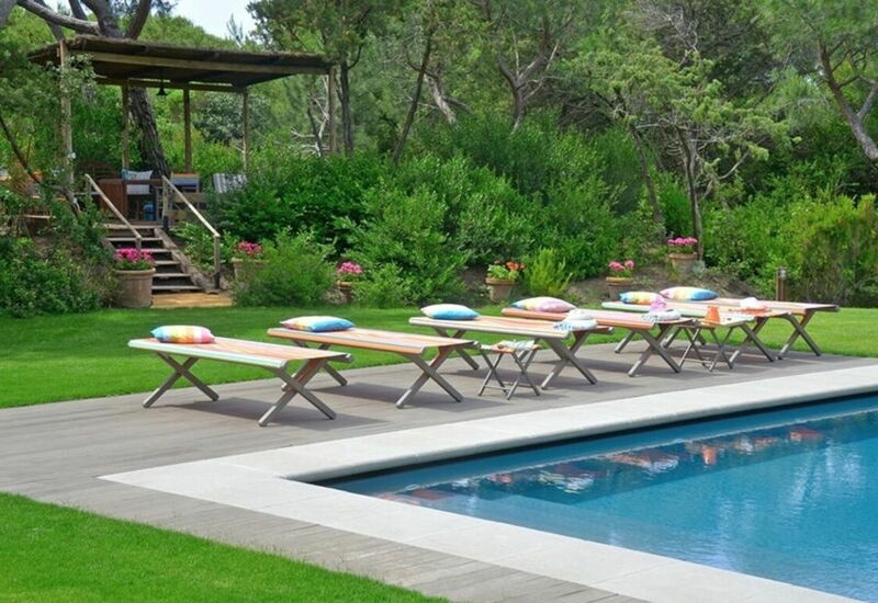 Villa Bibbona: Balkong / terrasse / uteplass, basseng, Eksteriør, Hage, Sommer, Utendørs, Vår