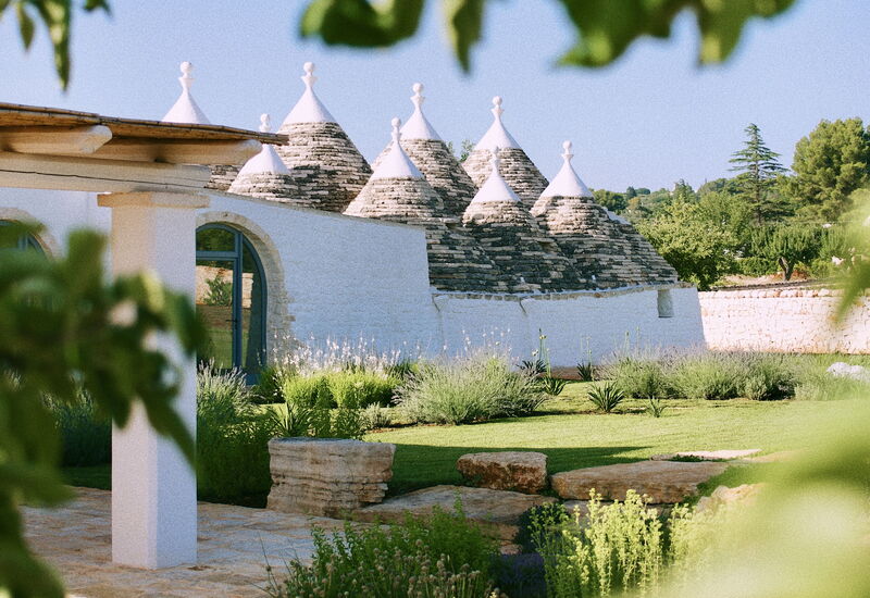 Trullo Cinzia: Activities, Amenities, Balcony / Terrace / Patio, Building Exterior, Facilities, Garden, Pool, Spring, Summer