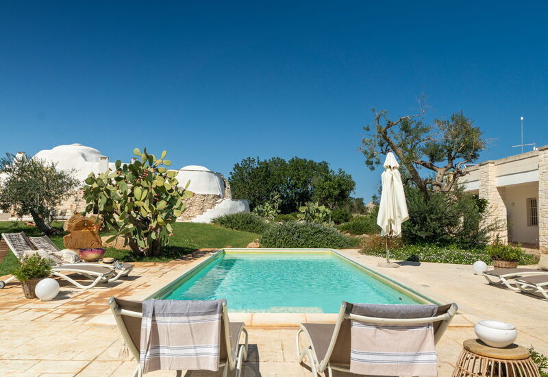 Trullo Padronale: Amenities, Building Exterior, Garden, Kitchen, Main Entrance, Outdoor, Spring, Summer