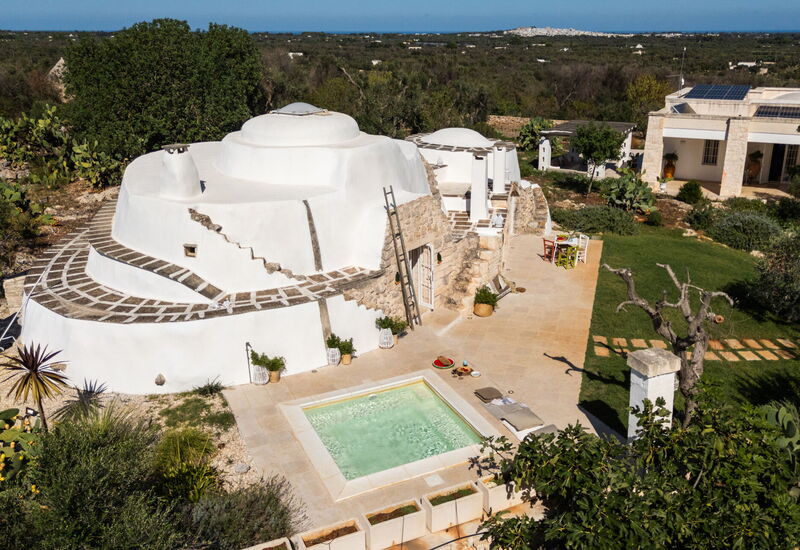 Trullo Padronale: Amenities, Building Exterior, Garden, Kitchen, Main Entrance, Outdoor, Spring, Summer