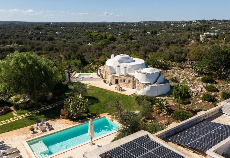 Trullo Padronale: Amenities, Building Exterior, Garden, Kitchen, Main Entrance, Outdoor, Spring, Summer