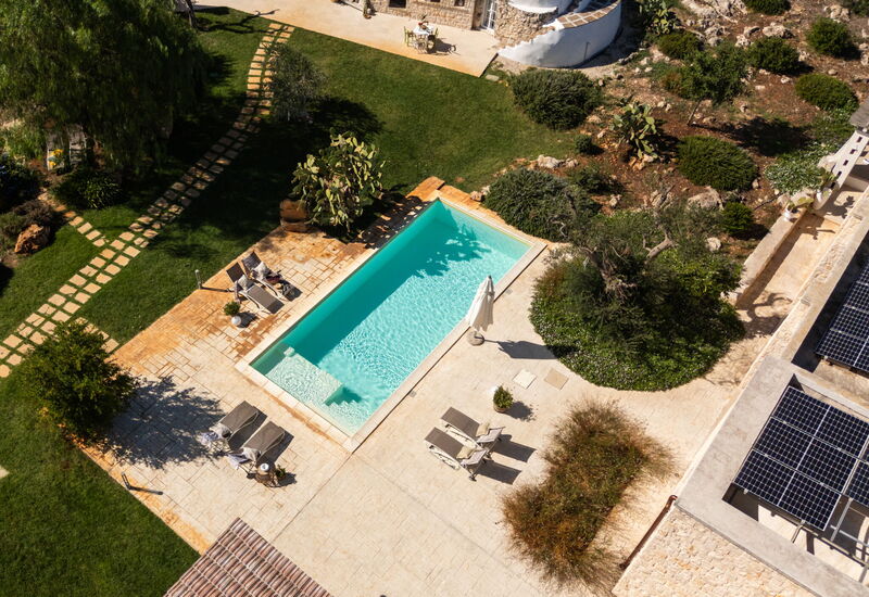 Trullo Padronale: Amenities, Building Exterior, Garden, Kitchen, Main Entrance, Outdoor, Spring, Summer