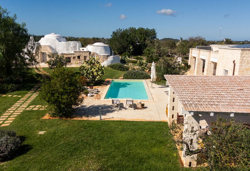 Trullo Padronale: Amenities, Building Exterior, Garden, Kitchen, Main Entrance, Outdoor, Spring, Summer